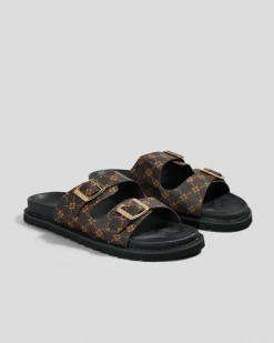 Sandals*Ava And Ever Camryn Slide Sandals Brown
