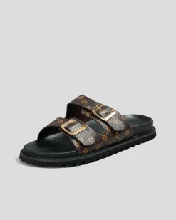 Sandals*Ava And Ever Camryn Slide Sandals Brown