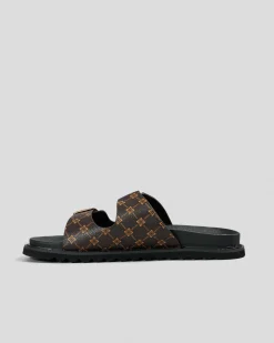 Sandals*Ava And Ever Camryn Slide Sandals Brown