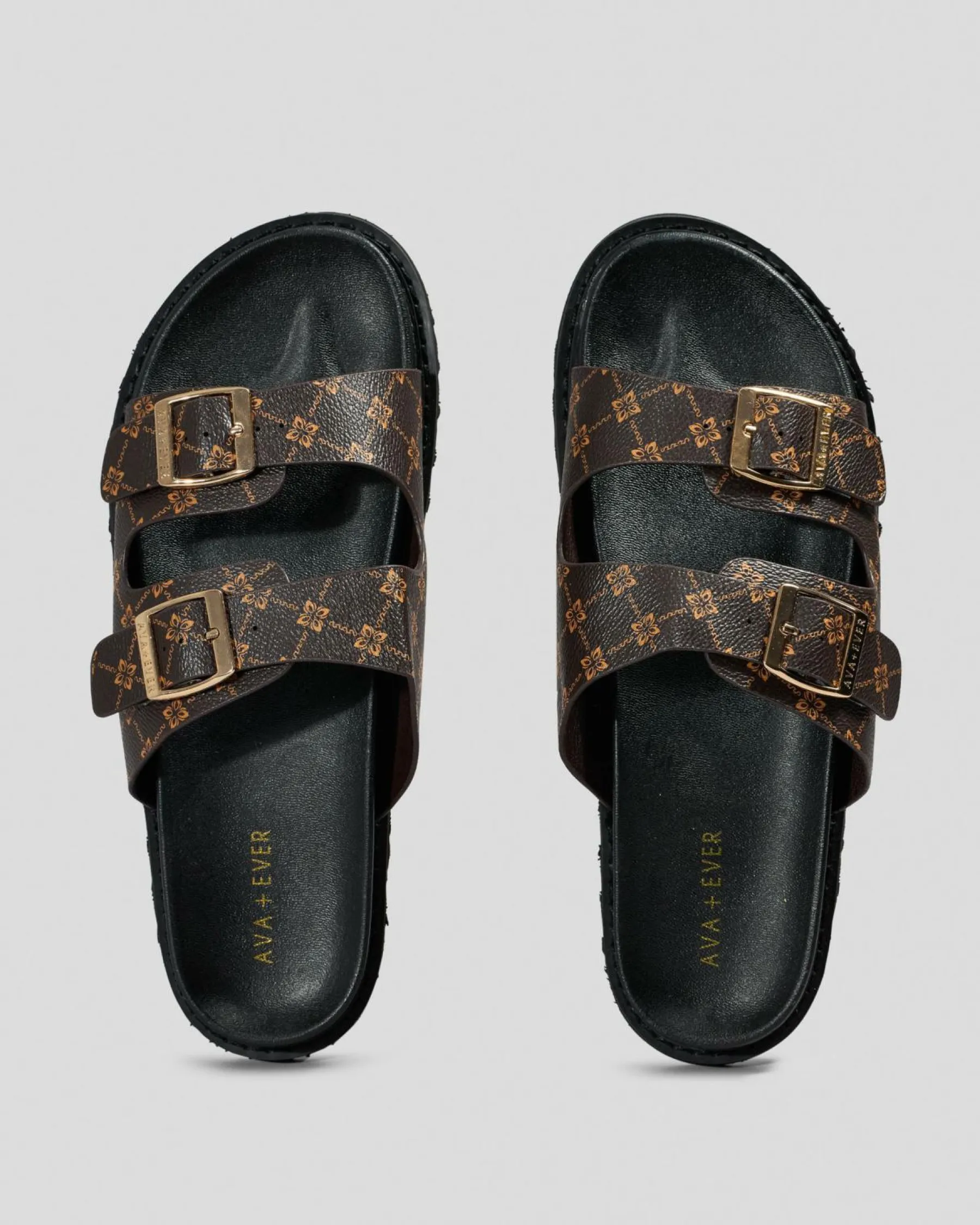 Sandals*Ava And Ever Camryn Slide Sandals Brown