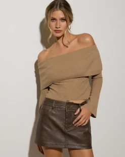 Online Candice Off Shoulder Knit Top Women Tops