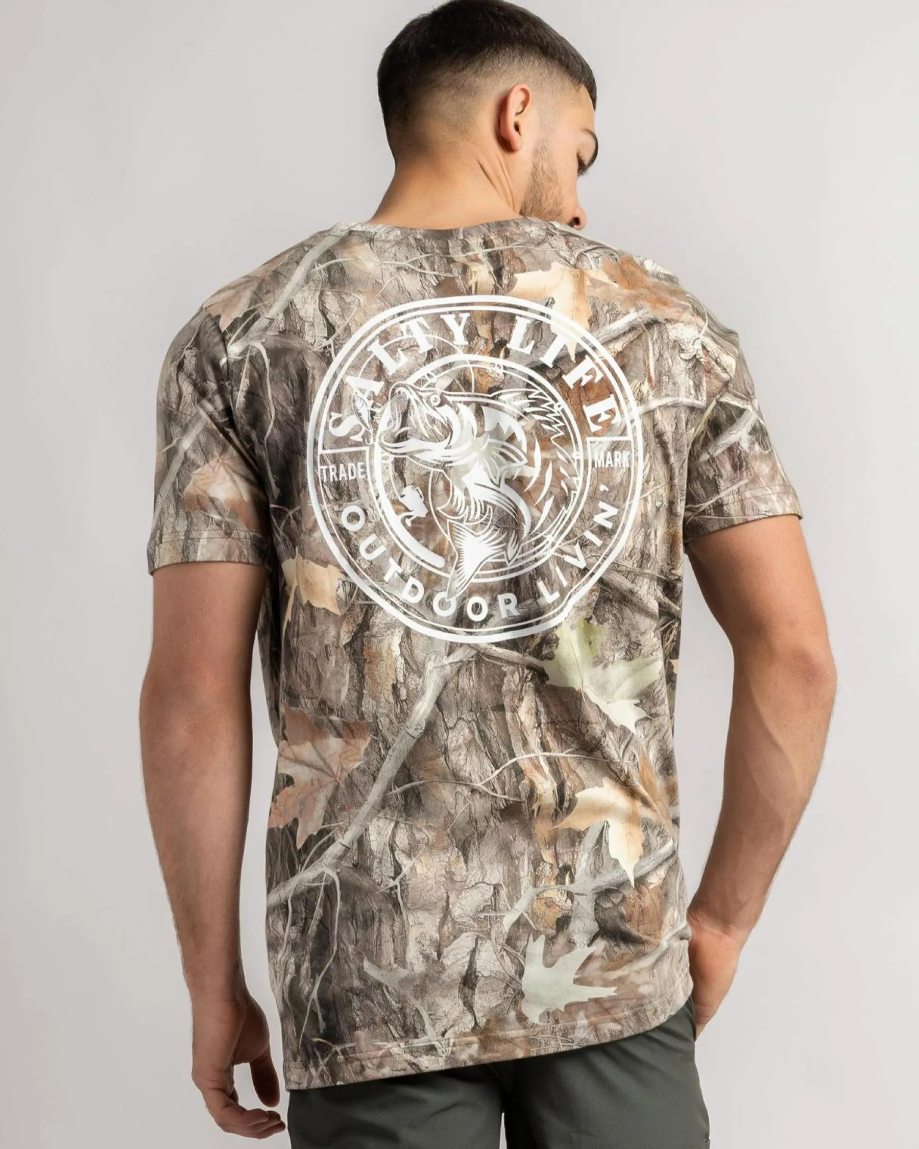 Tops & T-Shirts*Salty Life Canopy T-Shirt Woodland Camo