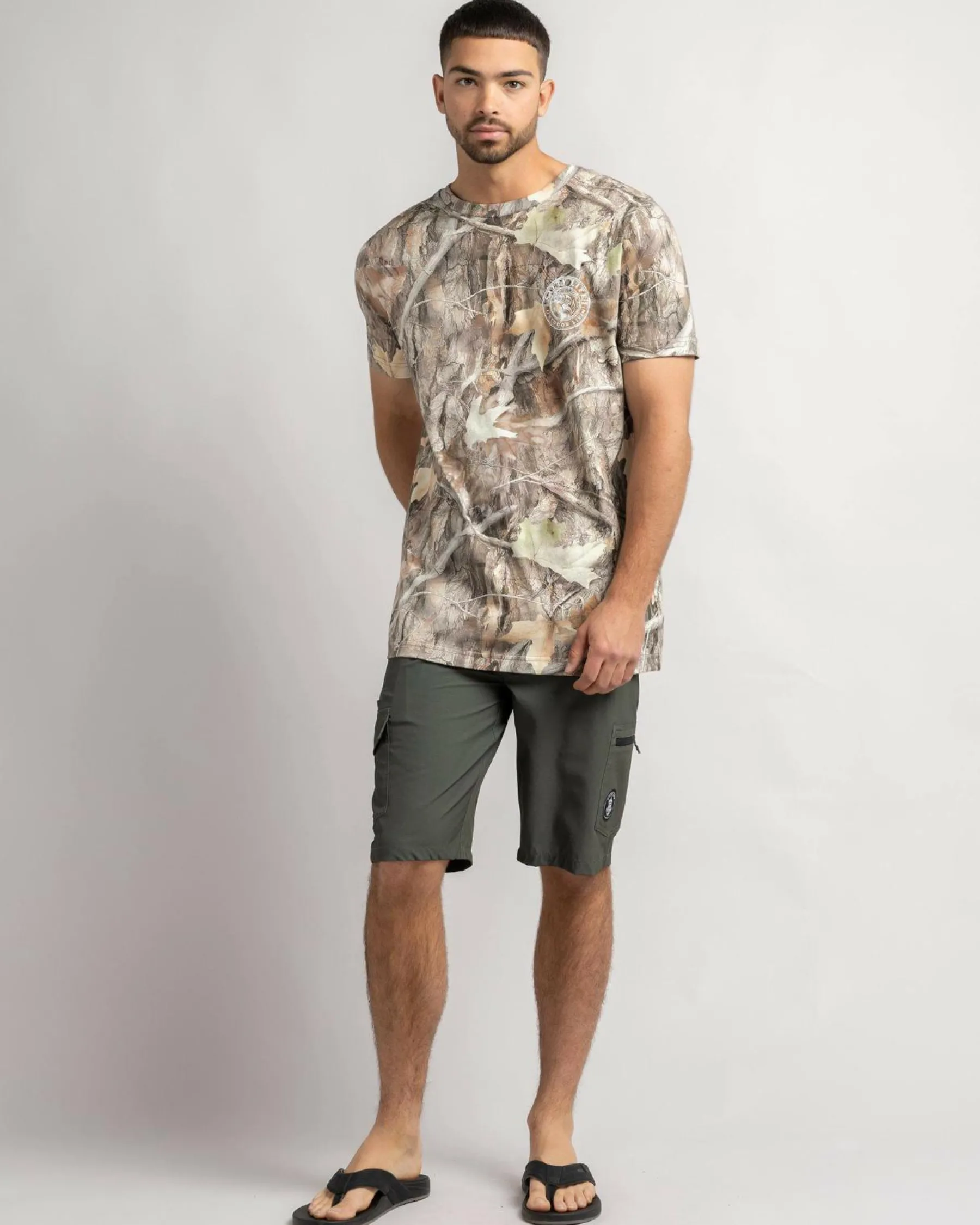 Tops & T-Shirts*Salty Life Canopy T-Shirt Woodland Camo