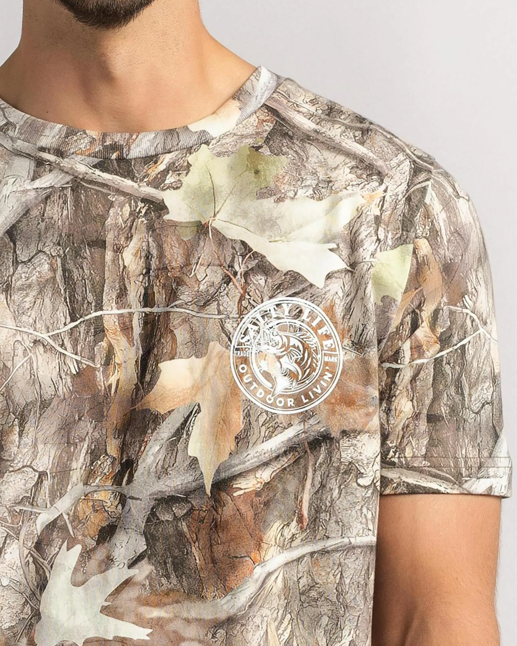 Tops & T-Shirts*Salty Life Canopy T-Shirt Woodland Camo