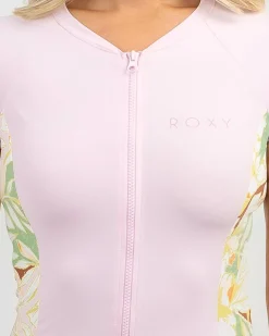 Hot Cap Sleeve Full Zip Lycra Rash Vest Women Rash Vests