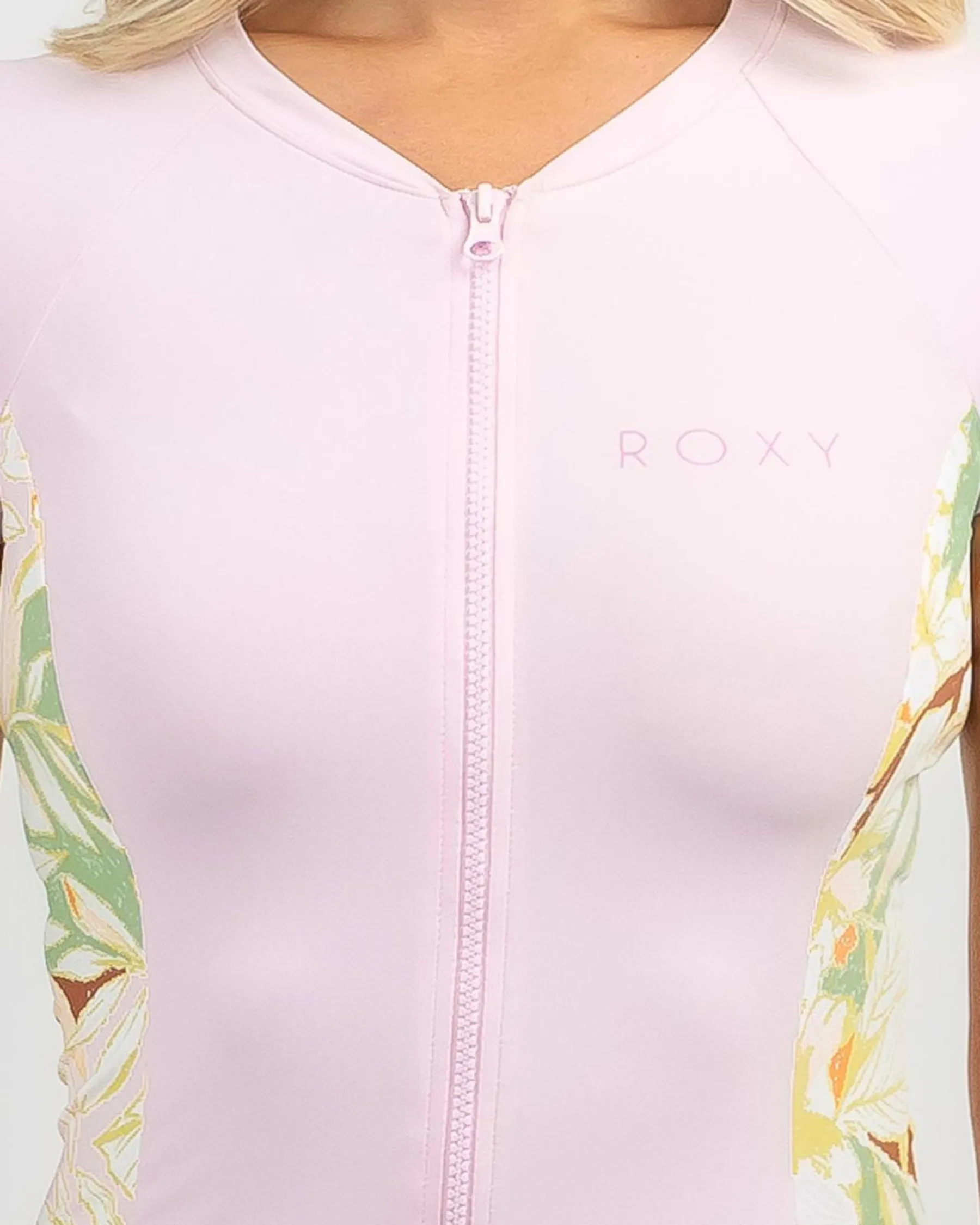 Hot Cap Sleeve Full Zip Lycra Rash Vest Women Rash Vests