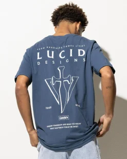 Tops & T-Shirts*Lucid Capstone T-Shirt Slate Blue