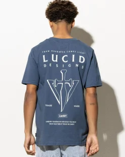 Tops & T-Shirts*Lucid Capstone T-Shirt Slate Blue