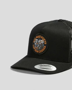 Clearance Captain Cooked Twill Trucker Cap Headwear