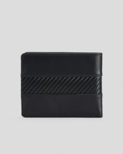 Wallets|Wallets*Unit CarbonX Leather Wallet Black