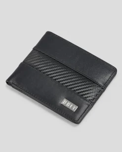 Wallets|Wallets*Unit CarbonX Leather Wallet Black