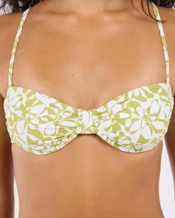 Bikinis*Volcom Carefree Underwire Bikini Top Shadow Lime