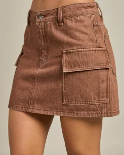 New Cargo Denim Mini Skirt Women Denim|Bottoms