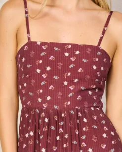 Dresses*Mooloola Carissa Maxi Dress Wine Floral