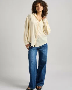 Online Carlie Stripe Long Sleeve Shirt Women Tops