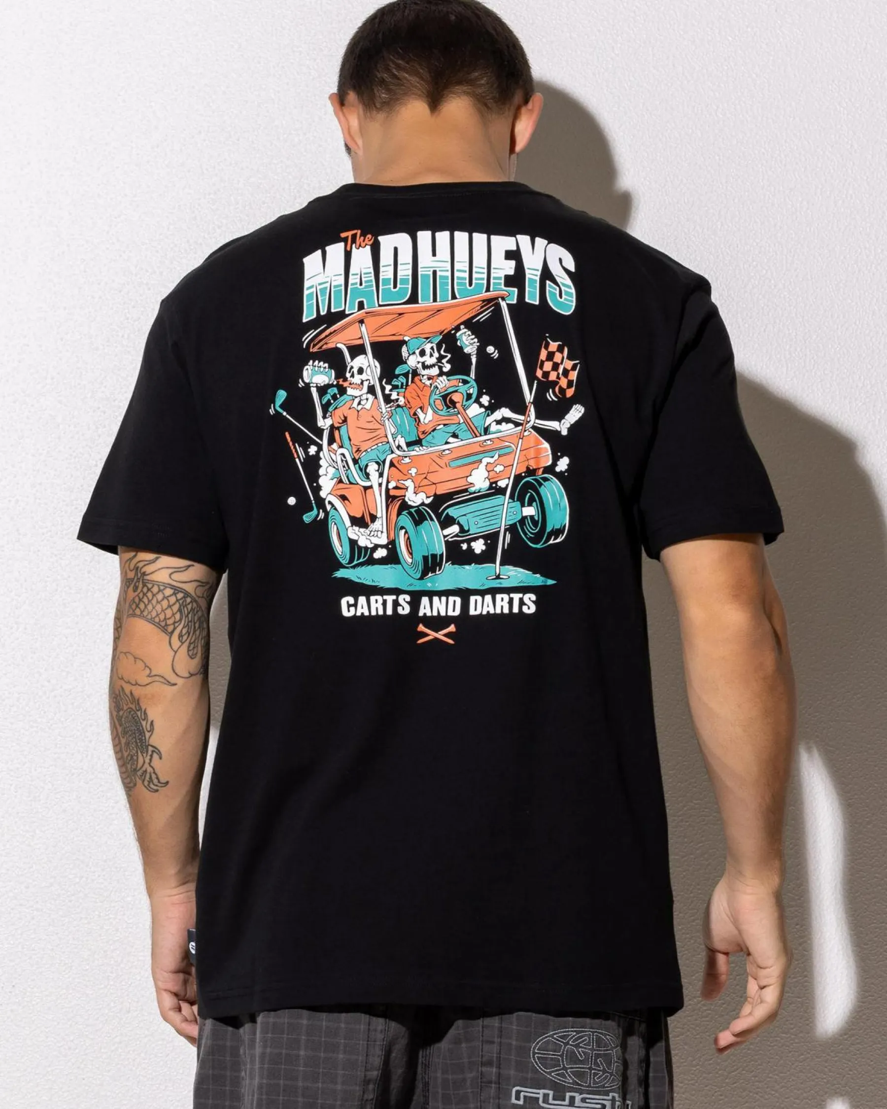 Tops & T-Shirts*The Mad Hueys Carts And Darts T-Shirt Black