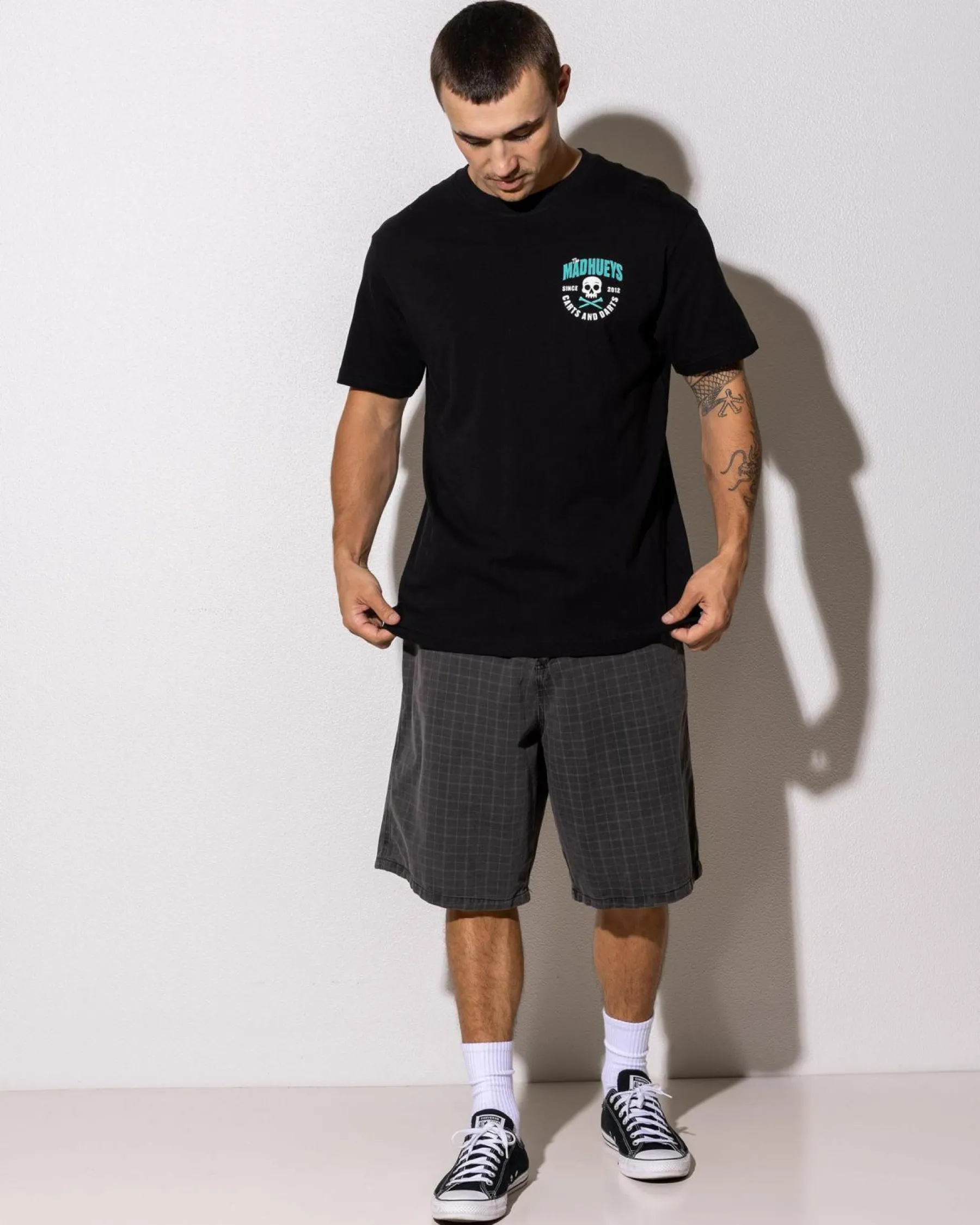 Tops & T-Shirts*The Mad Hueys Carts And Darts T-Shirt Black