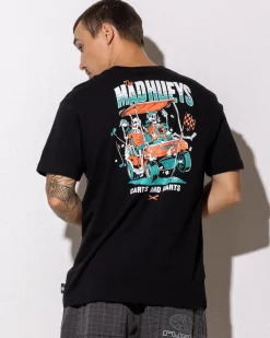 Tops & T-Shirts*The Mad Hueys Carts And Darts T-Shirt Black