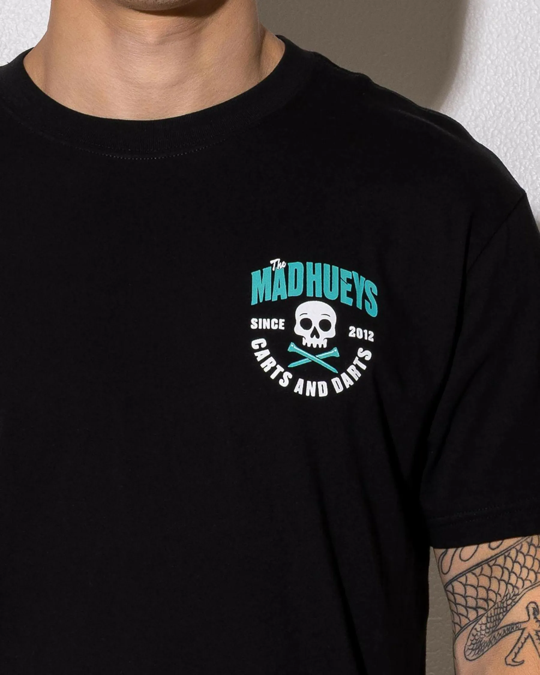 Tops & T-Shirts*The Mad Hueys Carts And Darts T-Shirt Black