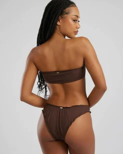 Bikinis*Topanga Caspia Bandeau Bikini Top Dark Choc