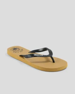 Flip Flops & Sandals*Salty Life Catching Bait Thongs Tan/black