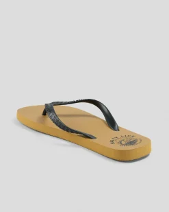 Flip Flops & Sandals*Salty Life Catching Bait Thongs Tan/black