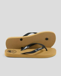 Flip Flops & Sandals*Salty Life Catching Bait Thongs Tan/black