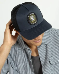 Headwear*The Mad Hueys Caught Fk All Twill Trucker Cap Navy