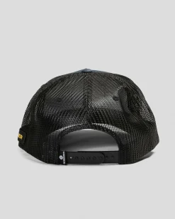 Headwear*The Mad Hueys Caught Fk All Twill Trucker Cap Navy