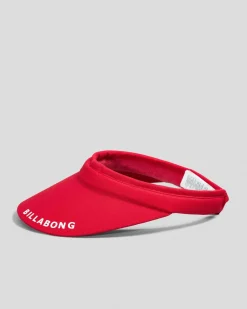 Headwear*Billabong CB Society Beach Visor Red