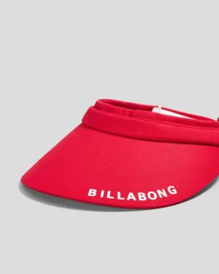 Headwear*Billabong CB Society Beach Visor Red
