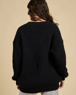 Knitwear|Jumpers & Hoodies*Pink Diamond Celeste Knit Jump Black
