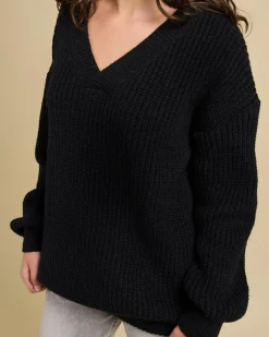 Knitwear|Jumpers & Hoodies*Pink Diamond Celeste Knit Jump Black