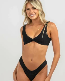Bikinis*Billabong CG Wave Trip Skimpy Bikini Bottom Black Pebble