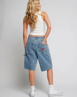 Sale Chainmail Denim Shorts Women Bottoms