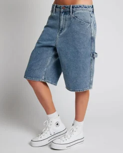 Sale Chainmail Denim Shorts Women Bottoms