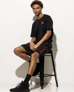 Activewear|Tops & T-Shirts*Champion Puff C-Logo T-Shirt Black