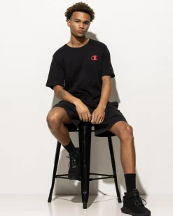 Activewear|Tops & T-Shirts*Champion Puff C-Logo T-Shirt Black
