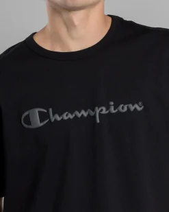 Activewear|Tops & T-Shirts*Champion Puff Script T-Shirt Black
