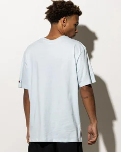 Activewear|Tops & T-Shirts*Champion Script Tonal T-Shirt Silence Blue