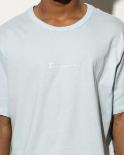 Activewear|Tops & T-Shirts*Champion Script Tonal T-Shirt Silence Blue