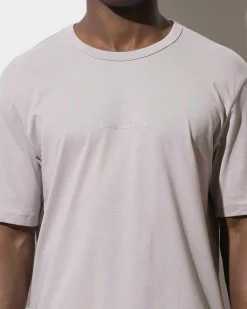 Activewear|Tops & T-Shirts*Champion Script Tonal T-Shirt Pearl Oyster
