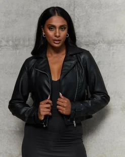 Sale Channing Faux Leather Jacket Women Jackets & Coats