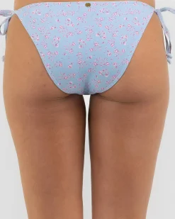 Bikinis*Kaiami Chantell Classic Tie Bikini Bottom Powder Blue/powder Pink