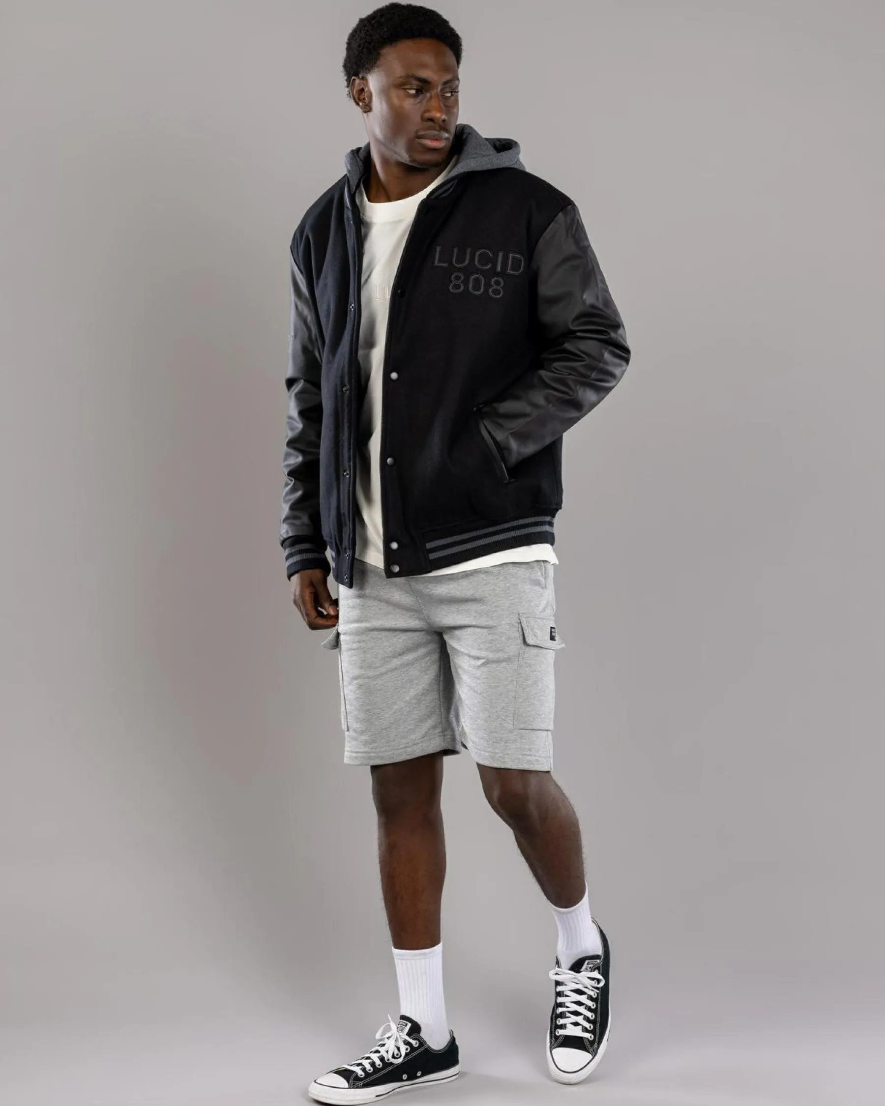 Shorts & Bottoms*Lucid Chapter House Short Charcoal Marle