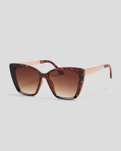 Sunglasses*Indie Eyewear Charlie Sunglasses Tort/gd Brn