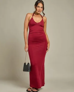 Dresses*Ava And Ever Charlotte Maxi Dress Burgundy