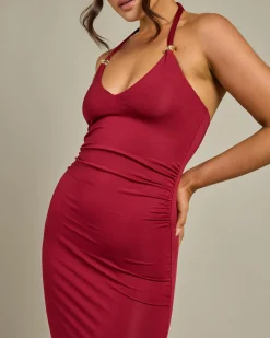 Dresses*Ava And Ever Charlotte Maxi Dress Burgundy