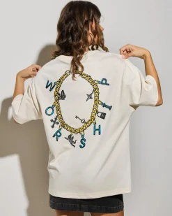 Tops*Worship Supplies Charmed Relaxed Fit T-Shirt Zine