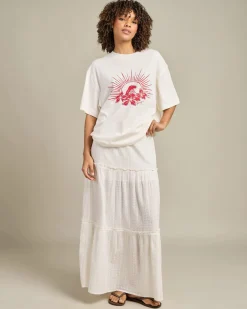 Tops*Roxy Chaser T-Shirt Egret